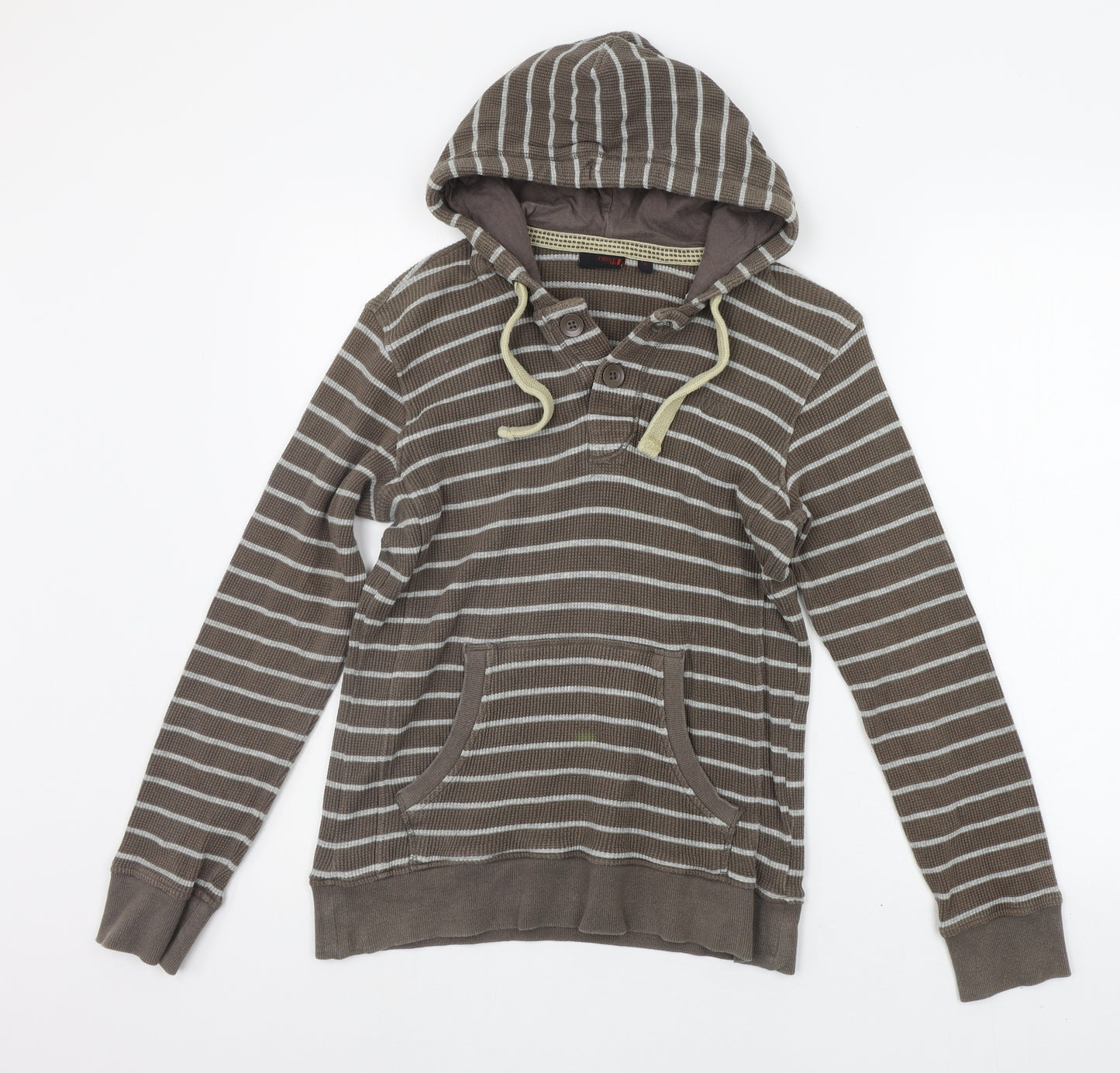 NEXT Womens Grey Striped  Pullover Jumper Size S