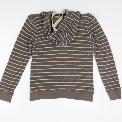 NEXT Womens Grey Striped  Pullover Jumper Size S