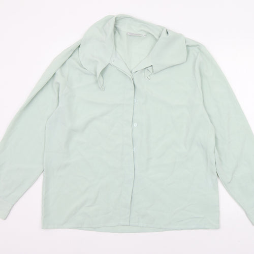 COMPLIMENTS Womens Green   Basic Button-Up Size 16