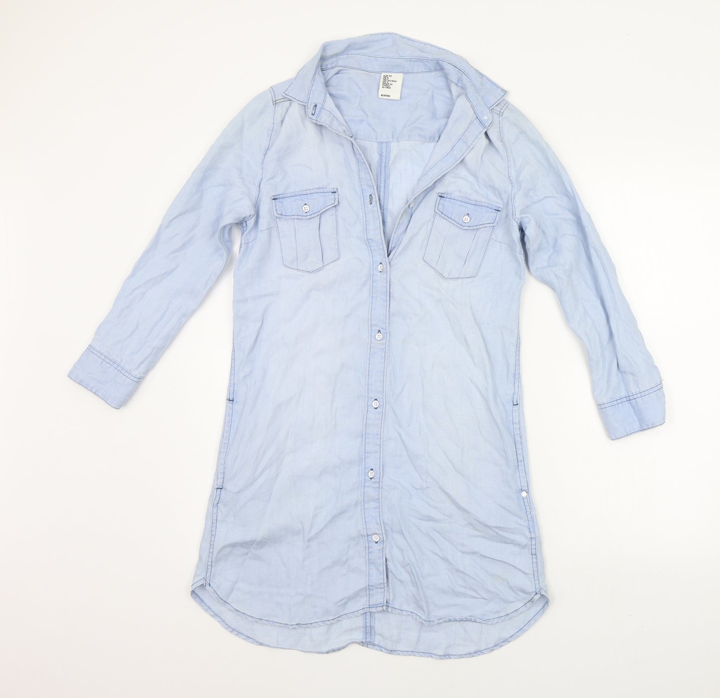 &DENIM Womens Blue   Shirt Dress  Size 6