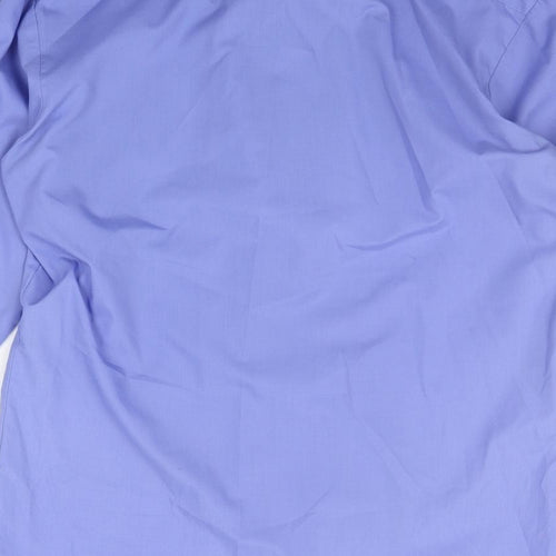 Premier Mens Blue    Button-Up Size 15