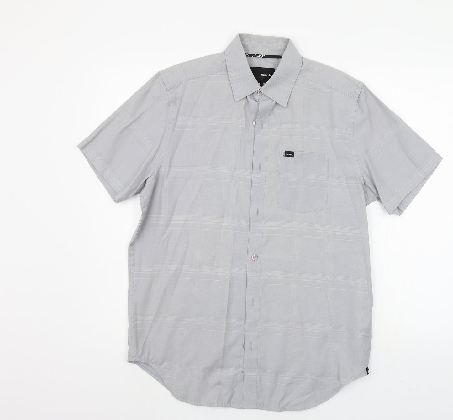 Hurley Mens Grey    Button-Up Size S