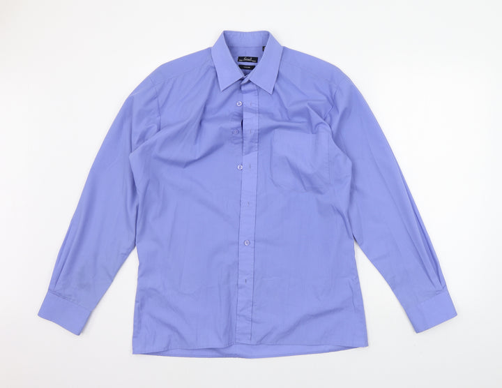 Premier Mens Black Button-Up Size 15