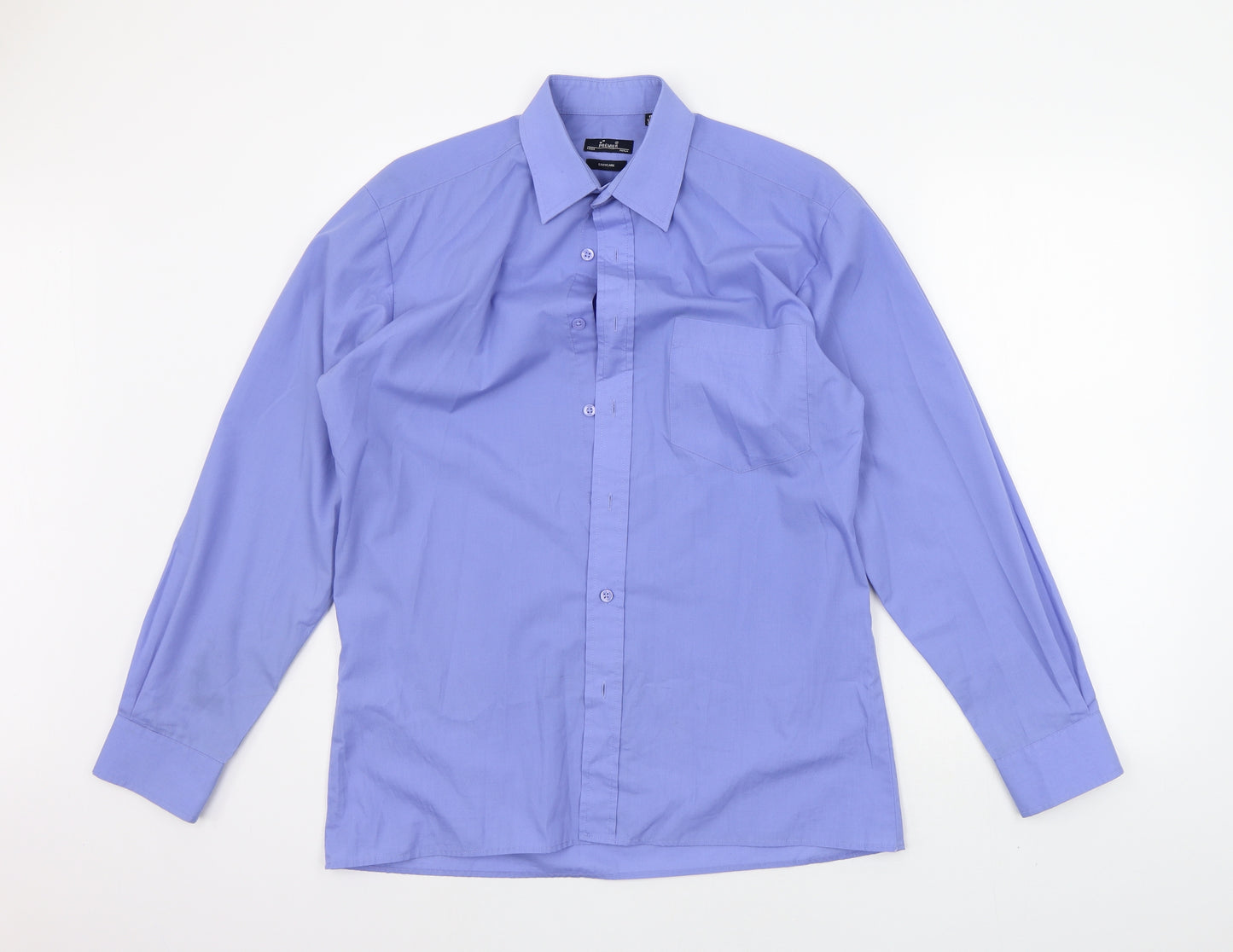 Premier Mens Black    Button-Up Size 15