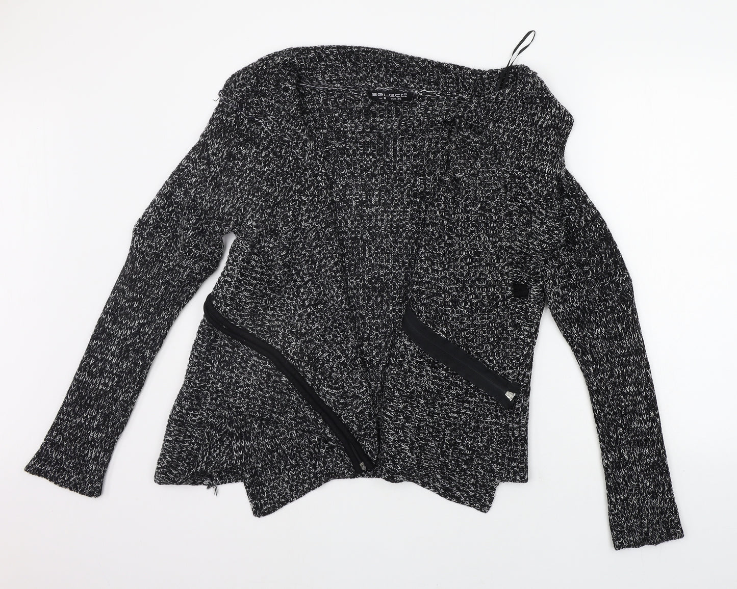 Select Womens Black   Cardigan Jumper Size 8