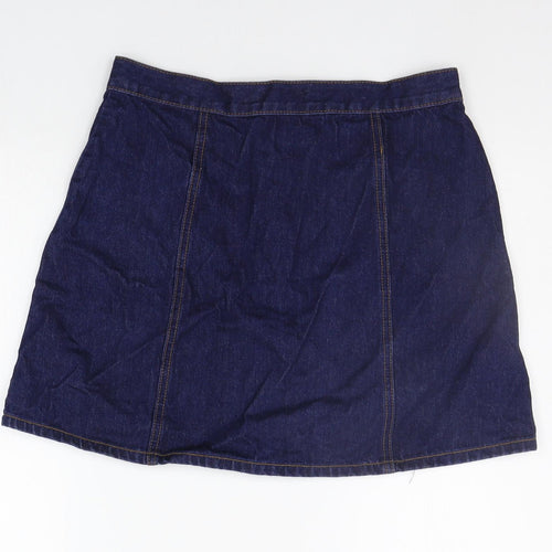 Cooperative Womens Blue   A-Line Skirt Size M