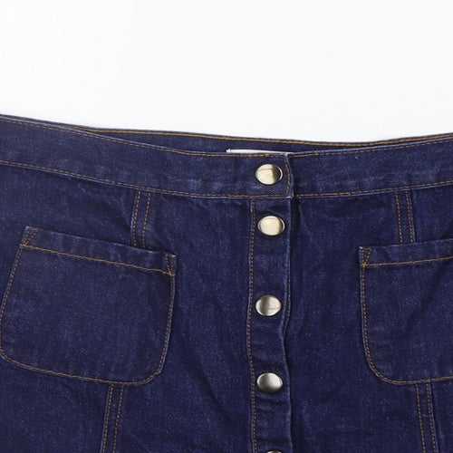 Cooperative Womens Blue   A-Line Skirt Size M