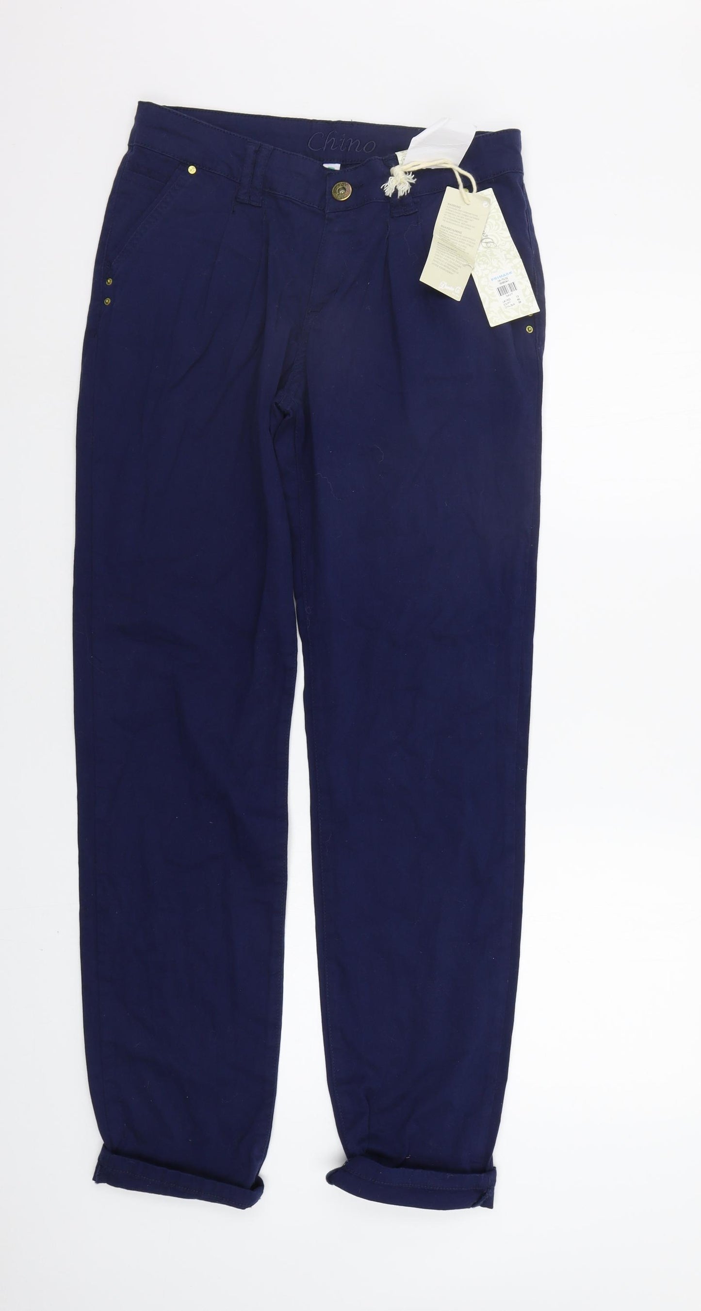 deniem co Womens Blue   Trousers  Size 12 L30 in