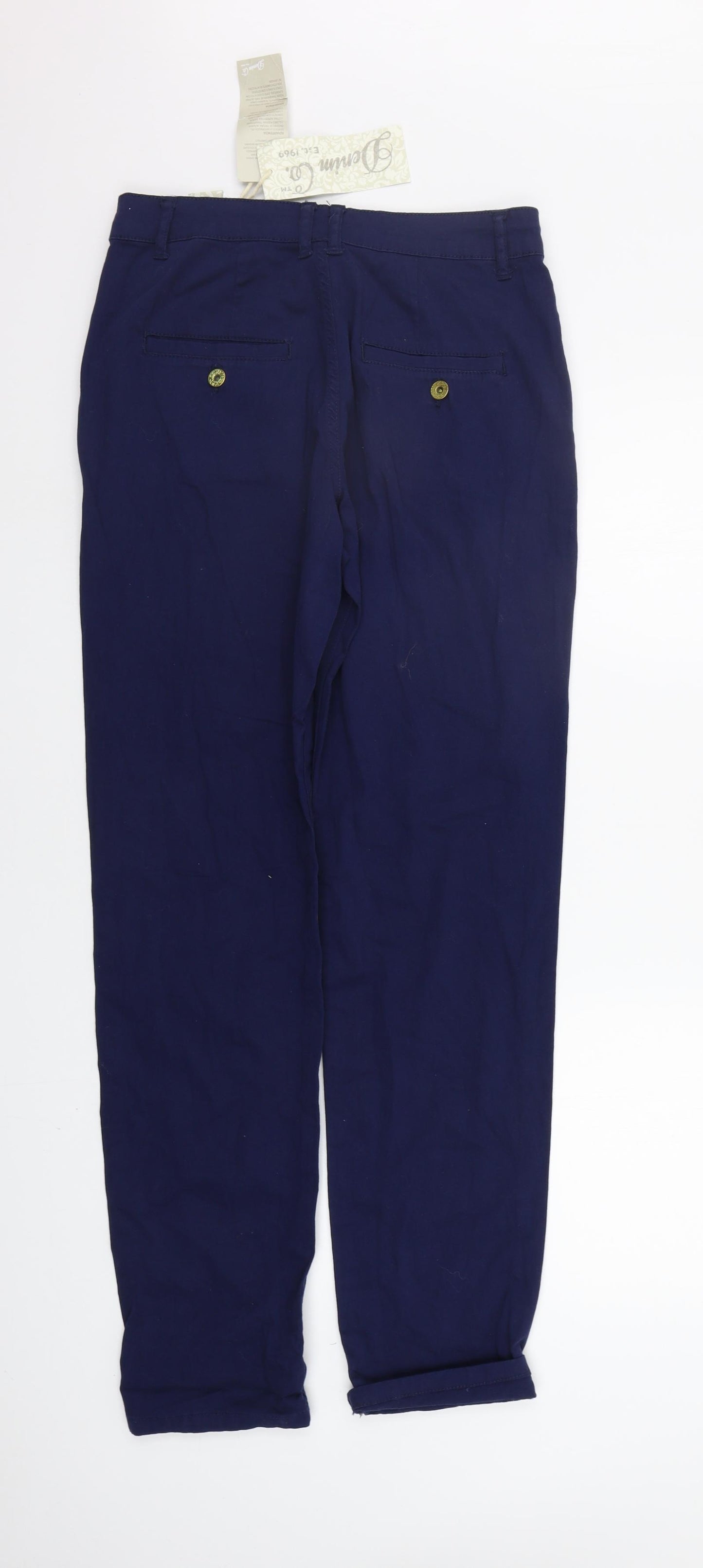 deniem co Womens Blue   Trousers  Size 12 L30 in
