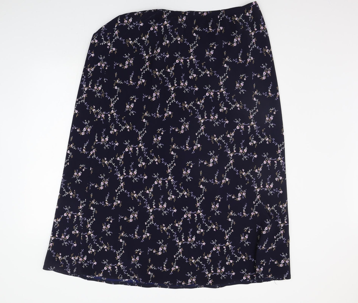 Yours Womens Blue Geometric  A-Line Skirt Size 20