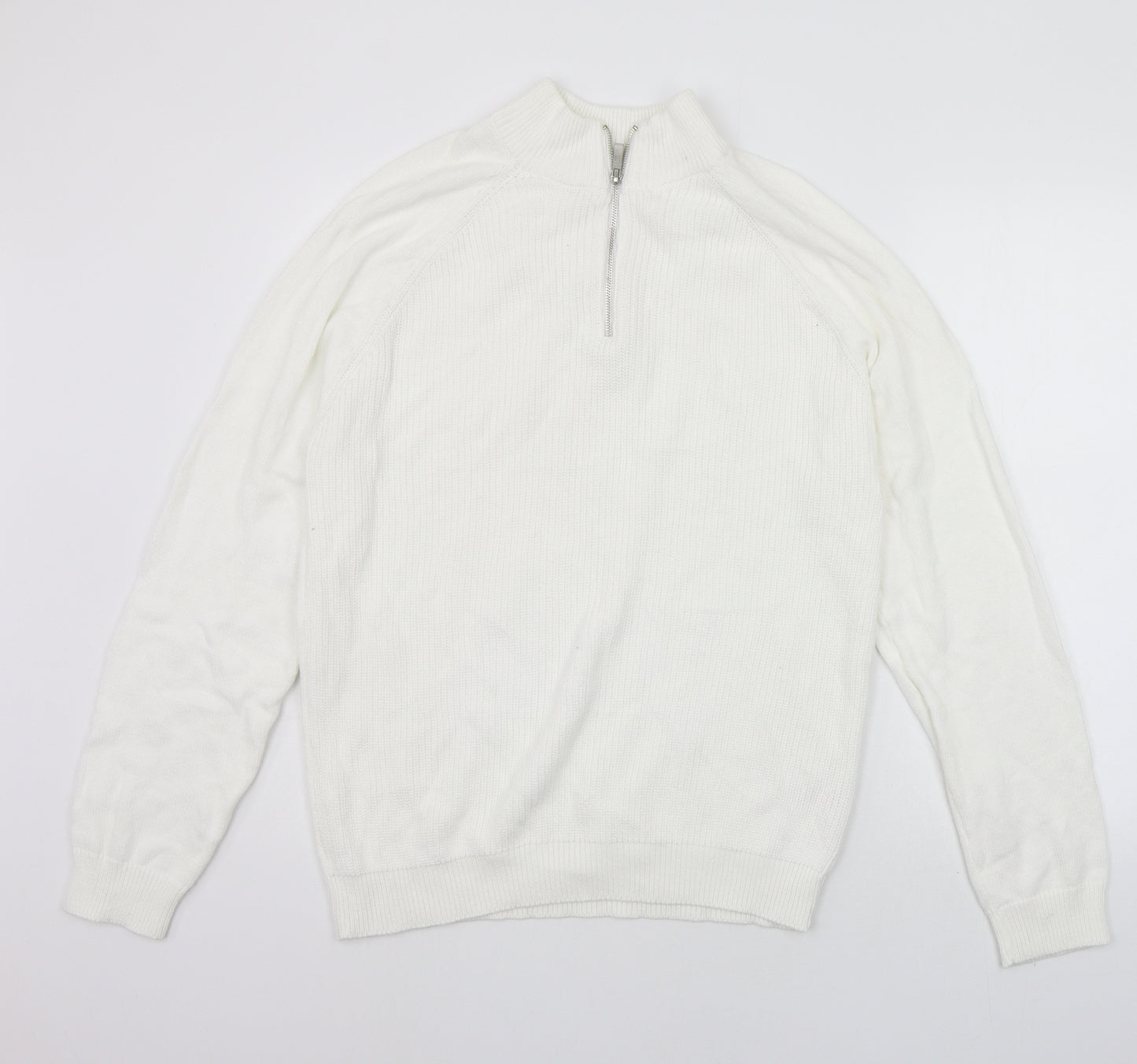 Primark Womens White   Pullover Jumper Size L