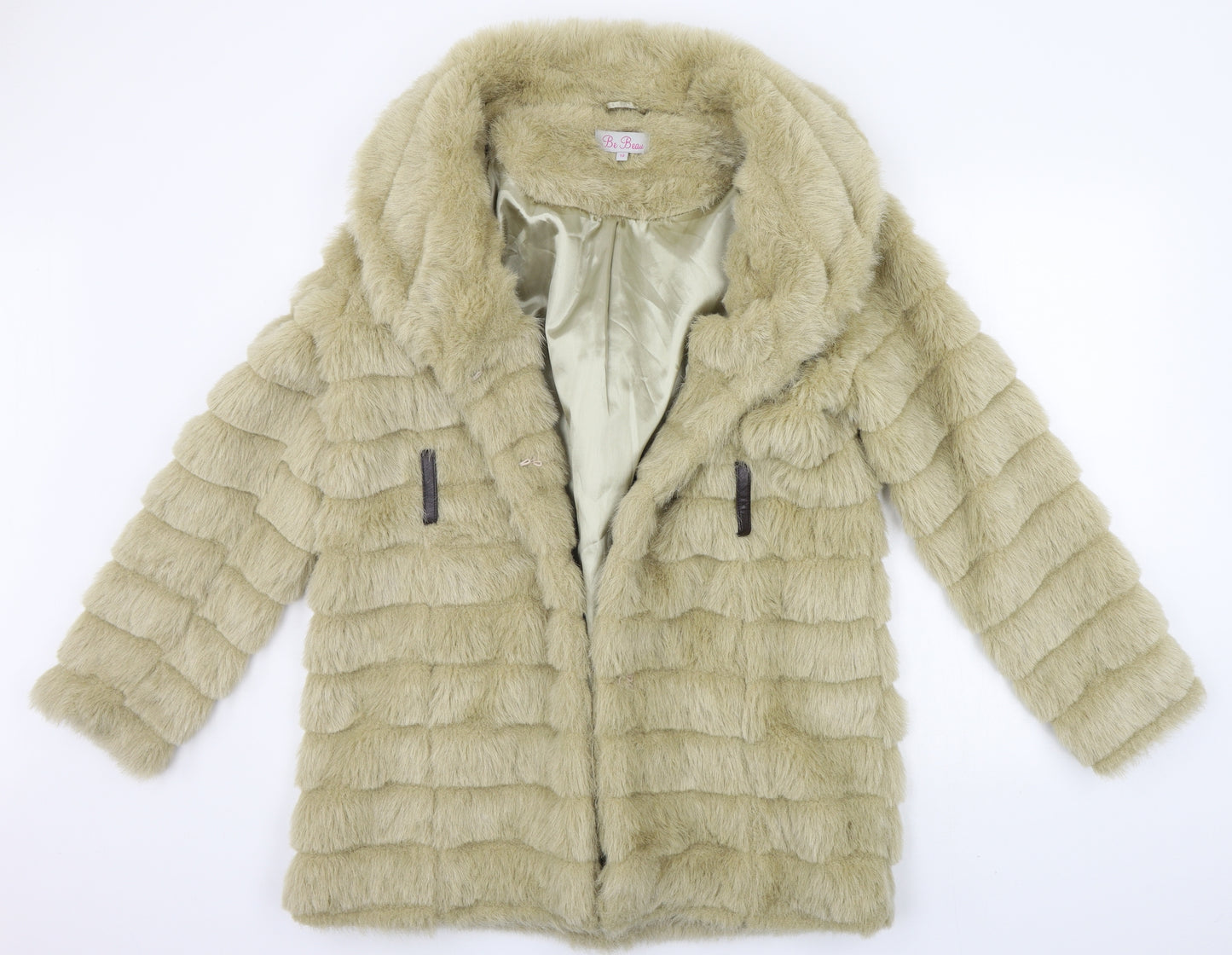 Be Beau  Womens Beige   Jacket Coat Size 12