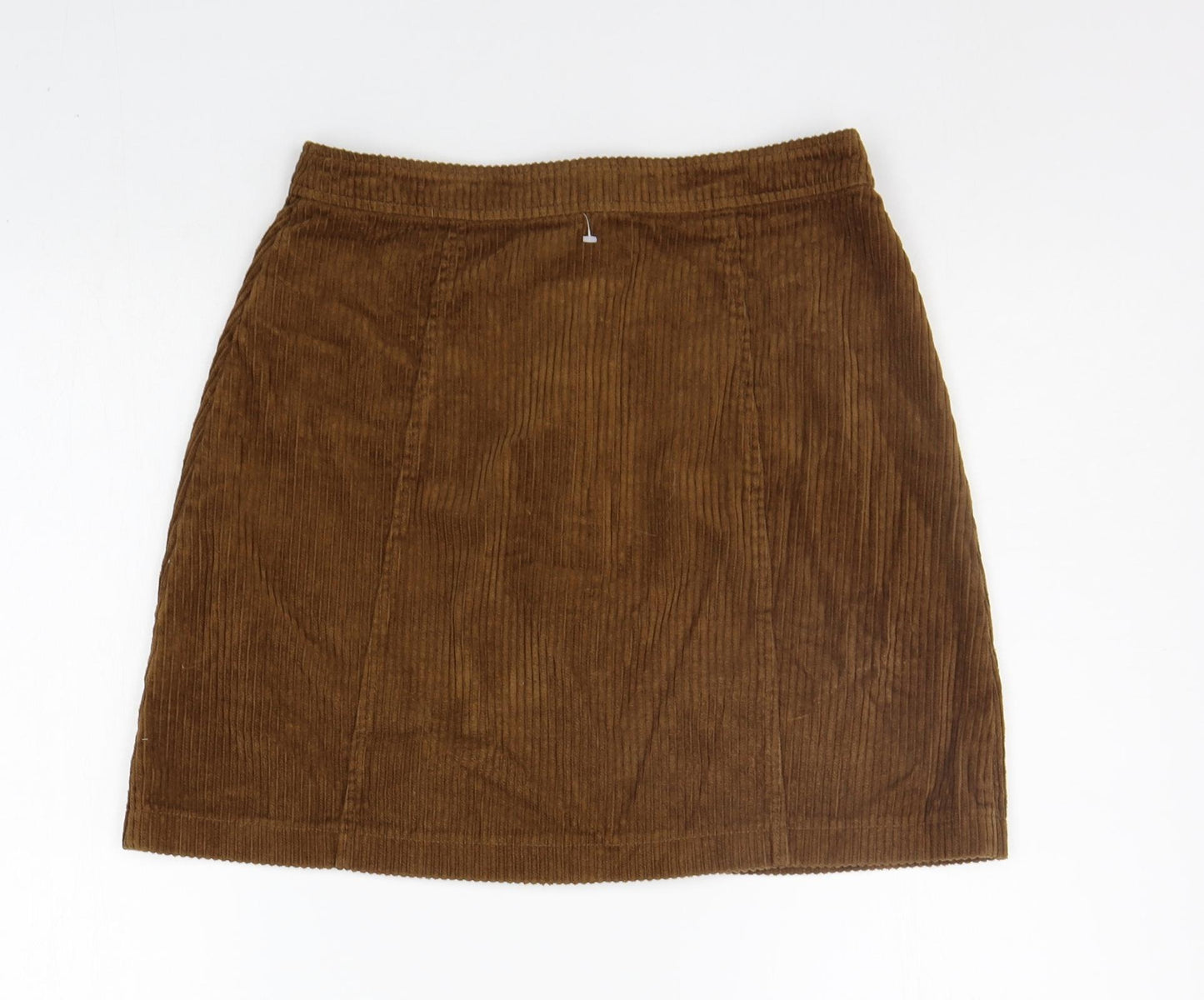 deniem co Womens Brown Houndstooth  A-Line Skirt Size 8