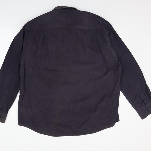 F&F Mens Black    Button-Up Size 17.5