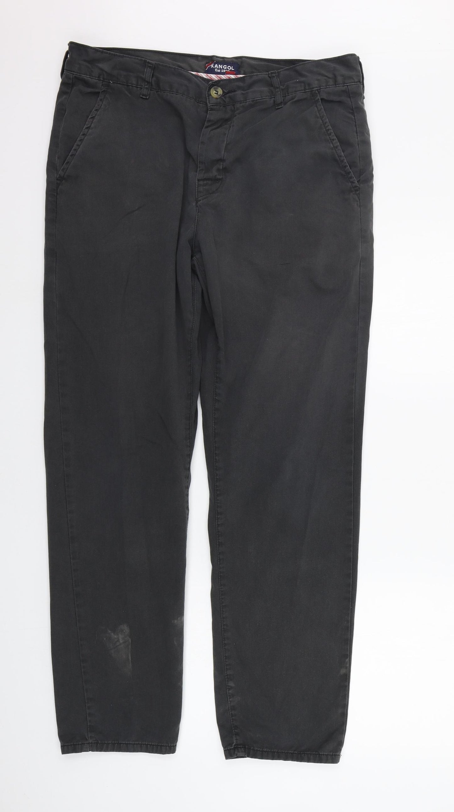 Kangol Mens Grey   Trousers  Size 36 in L31 in