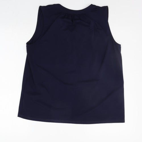 H&M Womens Blue   Basic Blouse Size M