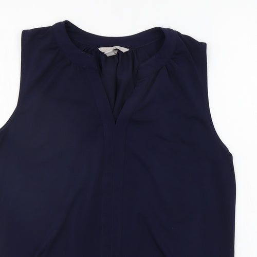 H&M Womens Blue   Basic Blouse Size M