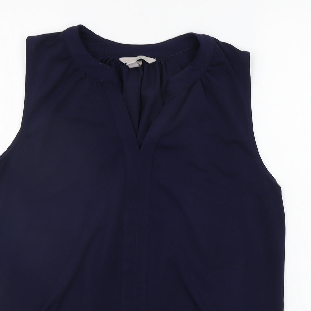 H&M Womens Blue   Basic Blouse Size M