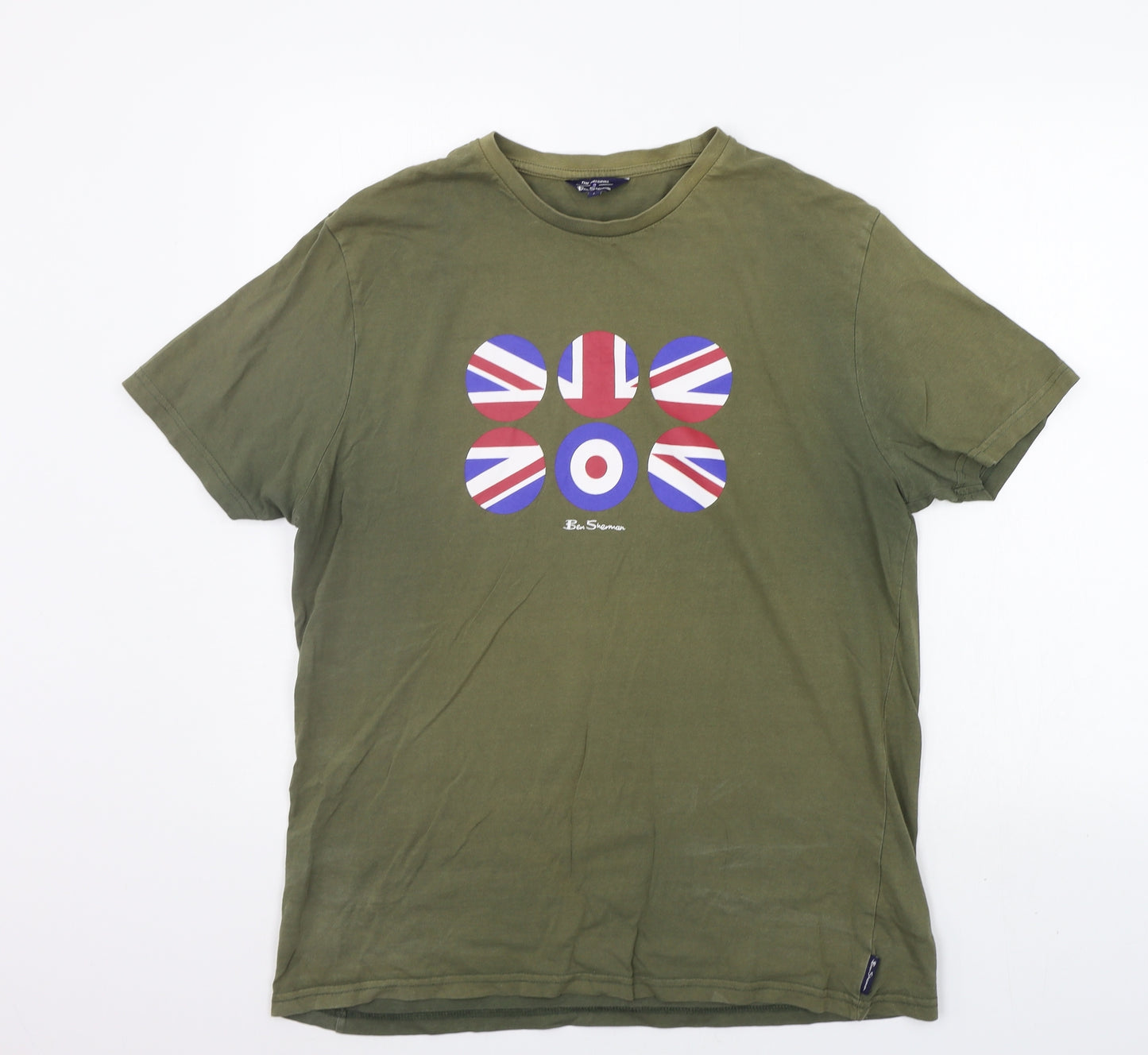 Ben Sherman Mens Gold    T-Shirt Size L