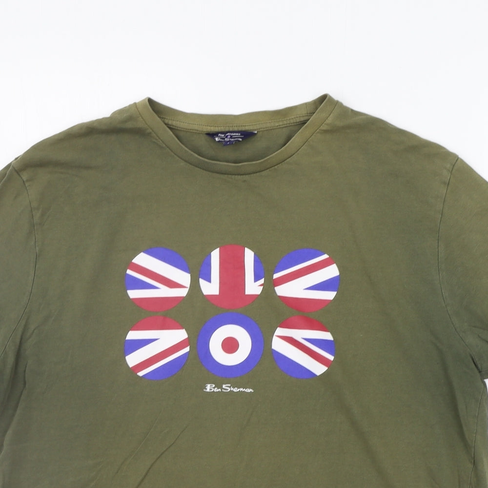 Ben Sherman Mens Gold    T-Shirt Size L