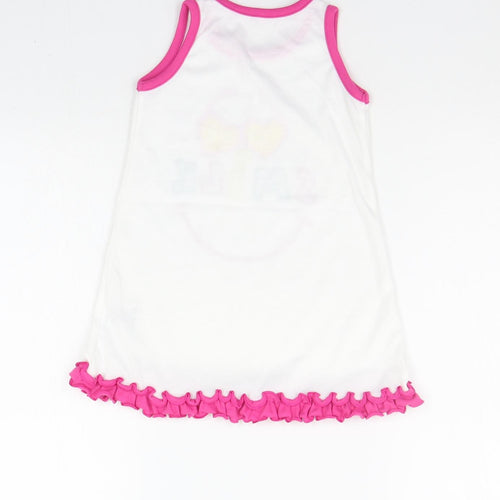 Matalan Baby White   A-Line  Size 12-18 Months  - smile
