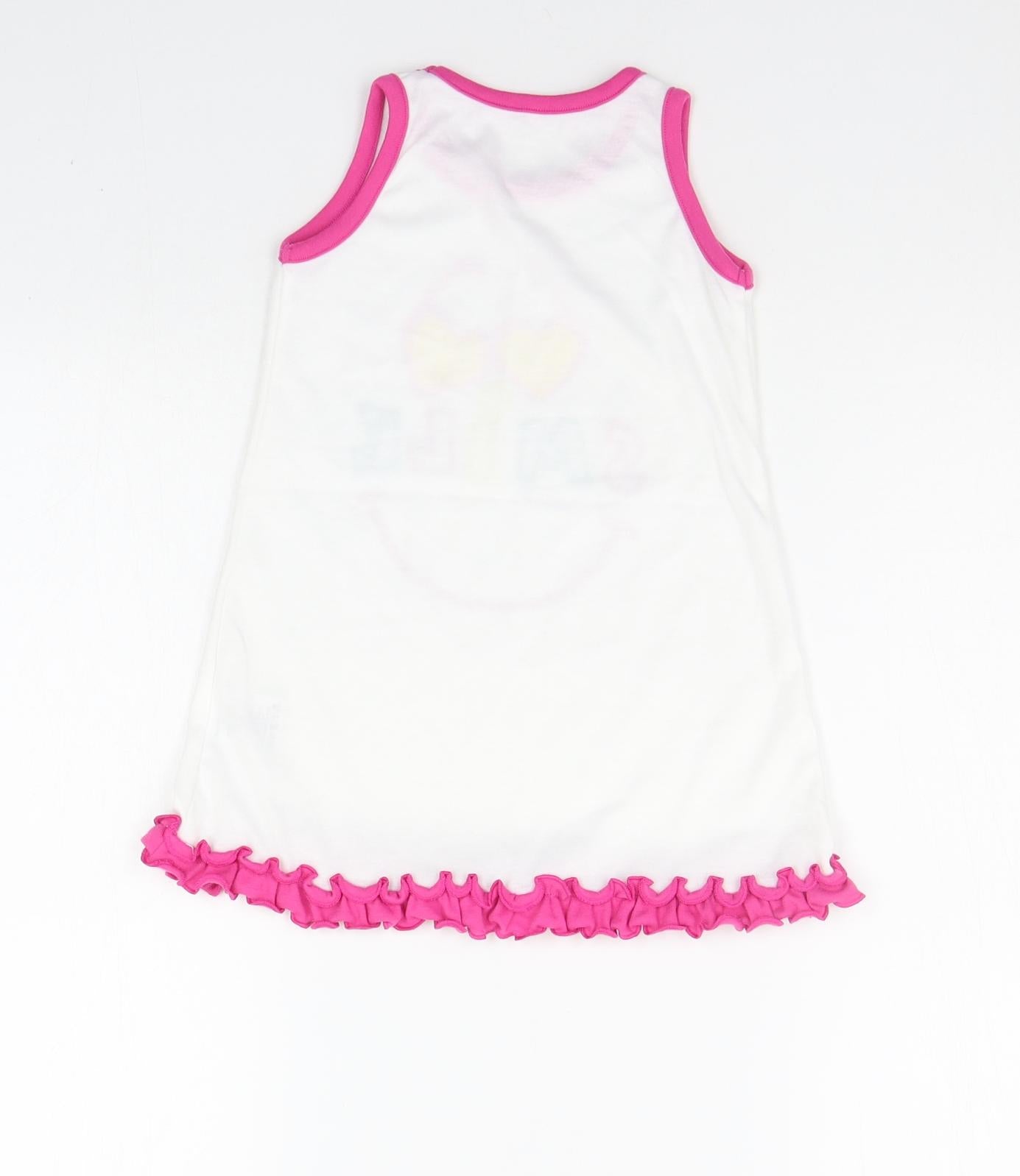 Matalan Baby White   A-Line  Size 12-18 Months  - smile