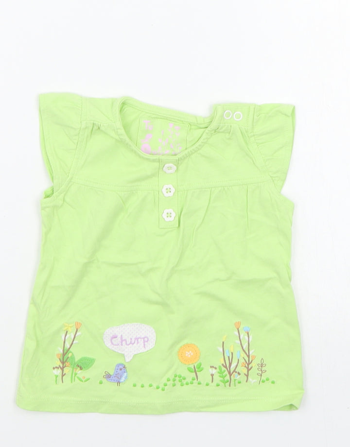 TU Baby Green   Basic T-Shirt Size 12-18 Months