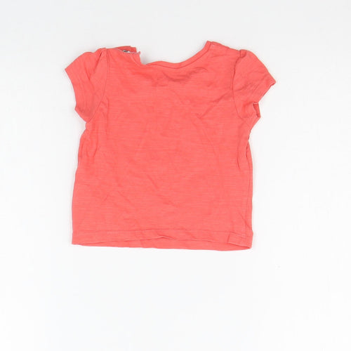 Mother Care Baby Orange   Basic T-Shirt Size 6-9 Months