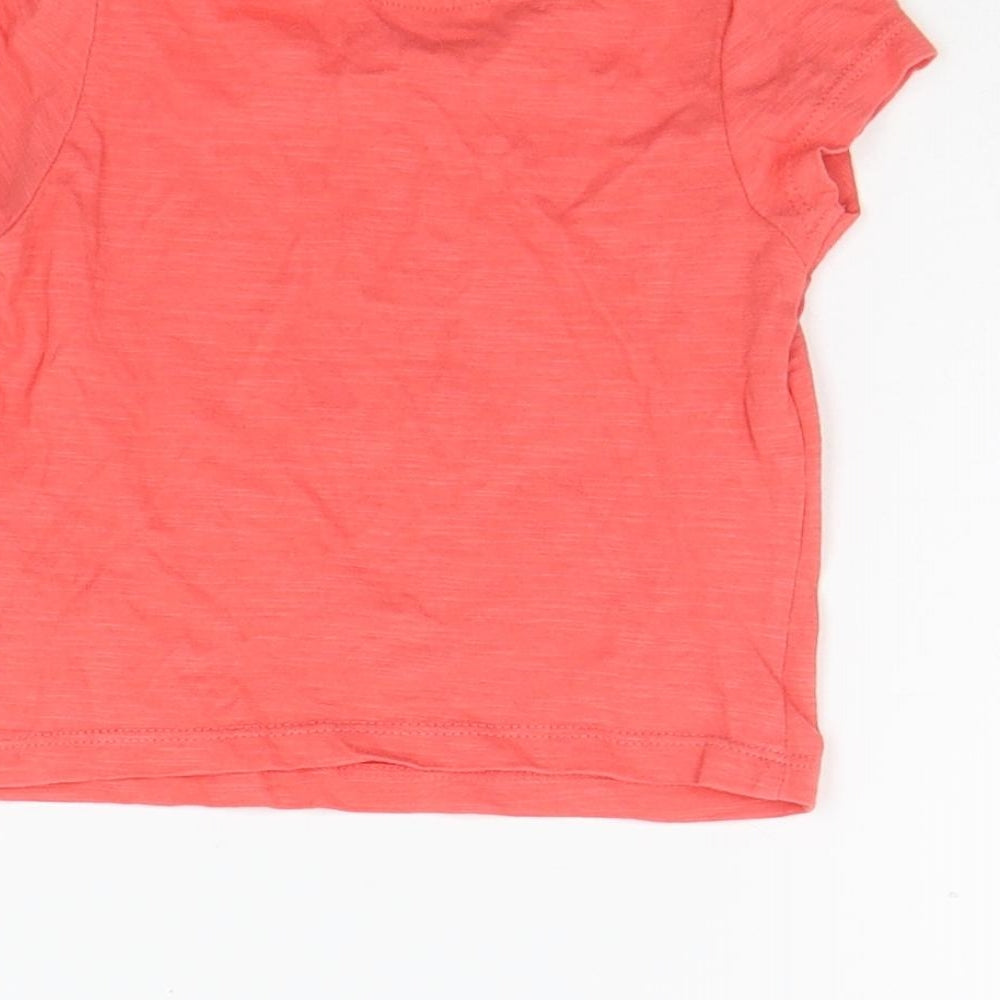 Mother Care Baby Orange   Basic T-Shirt Size 6-9 Months
