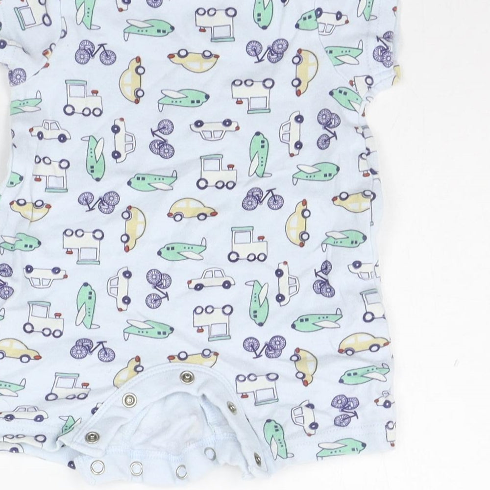 M&Co Baby Blue Geometric  Babygrow One-Piece Size 3-6 Months