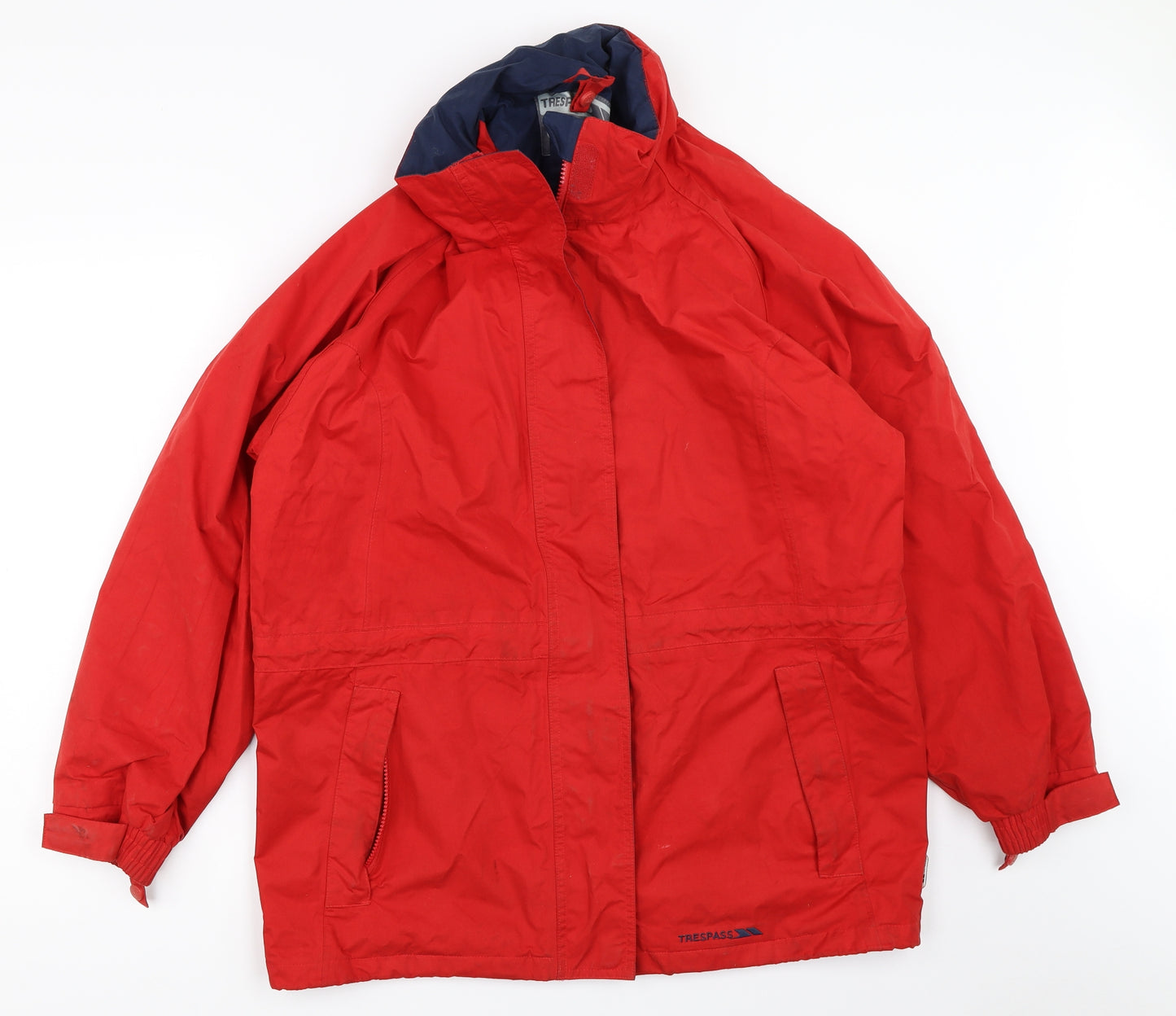 Trespass Mens Red   Windbreaker Coat Size L