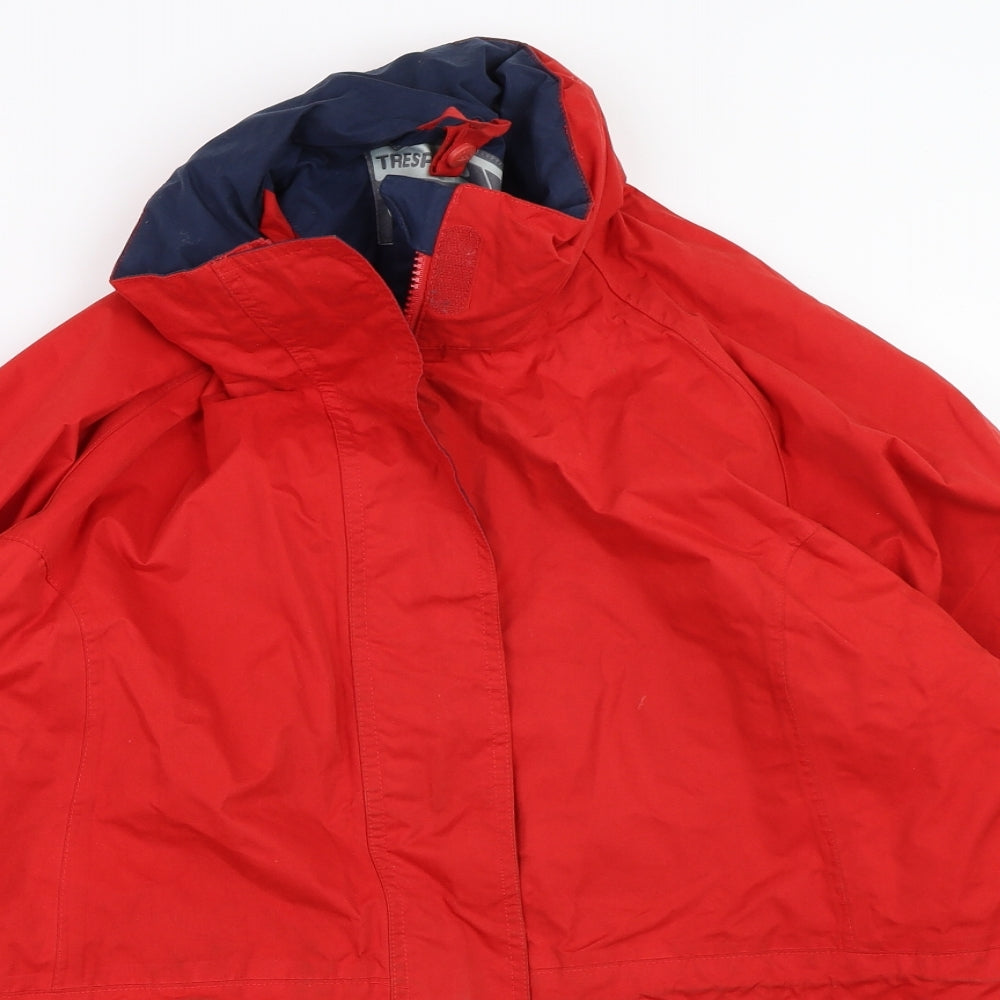Trespass Mens Red   Windbreaker Coat Size L