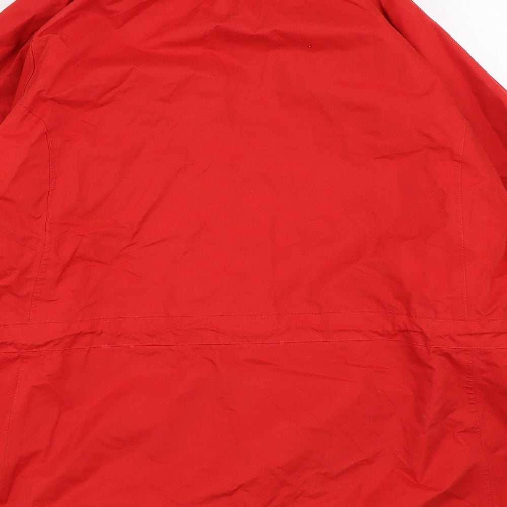 Trespass Mens Red   Windbreaker Coat Size L