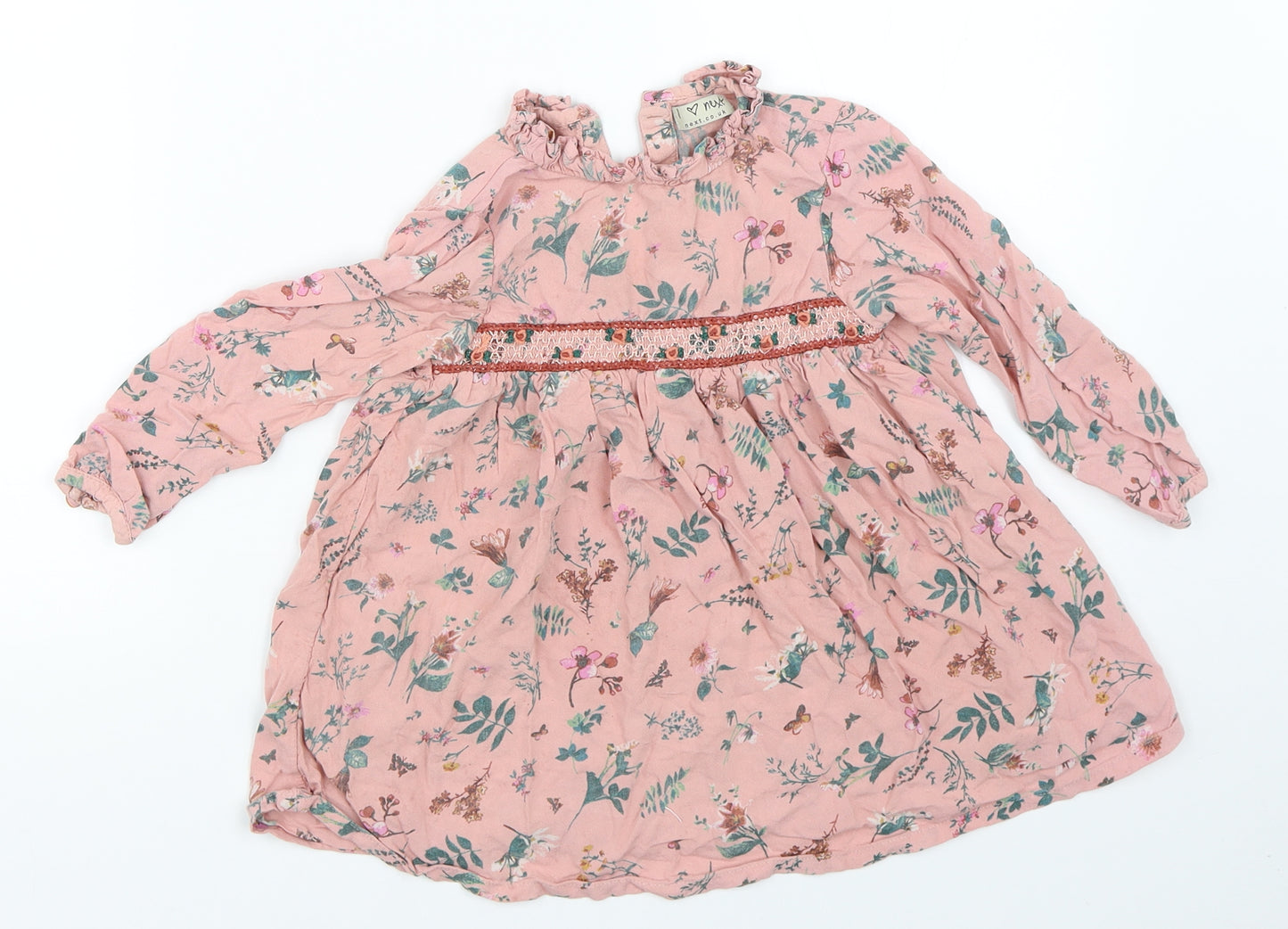 NEXT Girls Pink   Fit & Flare  Size 2-3 Years