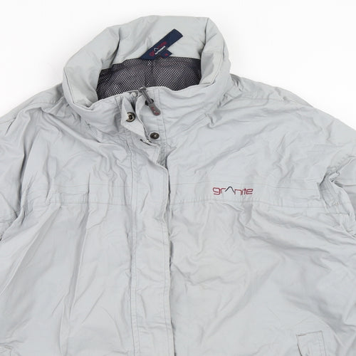 Granite Womens Grey   Windbreaker Coat Size 16