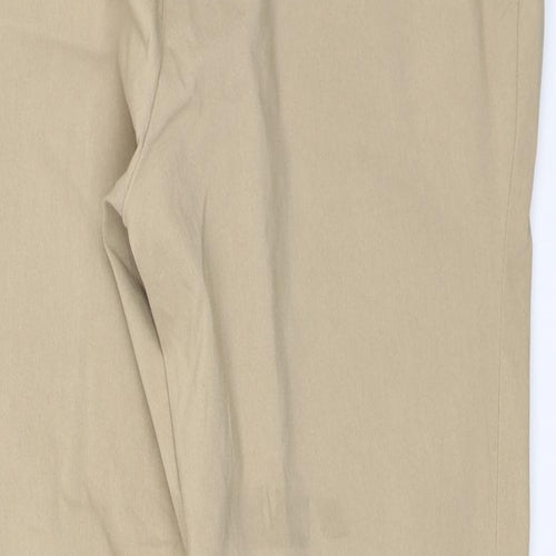 Zoe & Phoebe Womens Beige  Rayon Capri Trousers Size 36 in L26 in