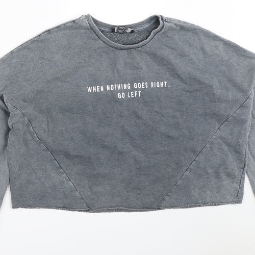Primark Womens Grey   Pullover Sweatshirt Size XS