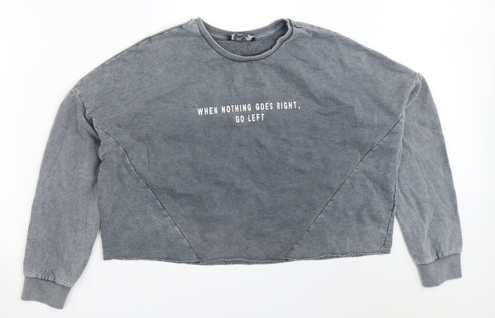 Primark Womens Grey   Pullover Sweatshirt Size XS