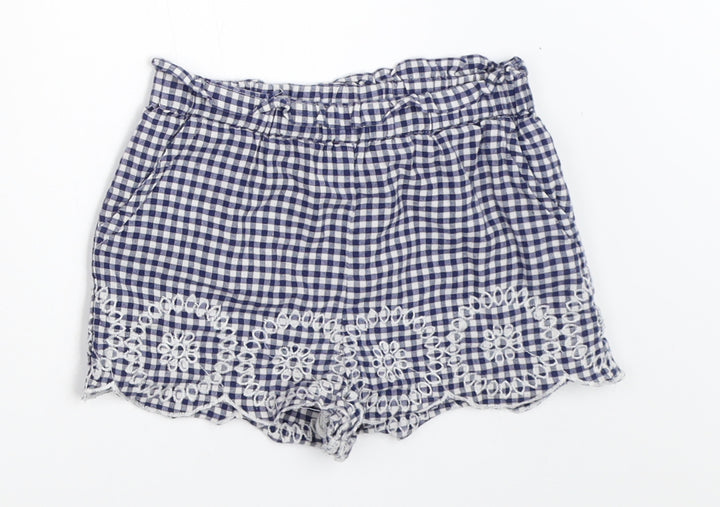 F&F Girls Blue   Cropped Trousers Size 12-18 Months