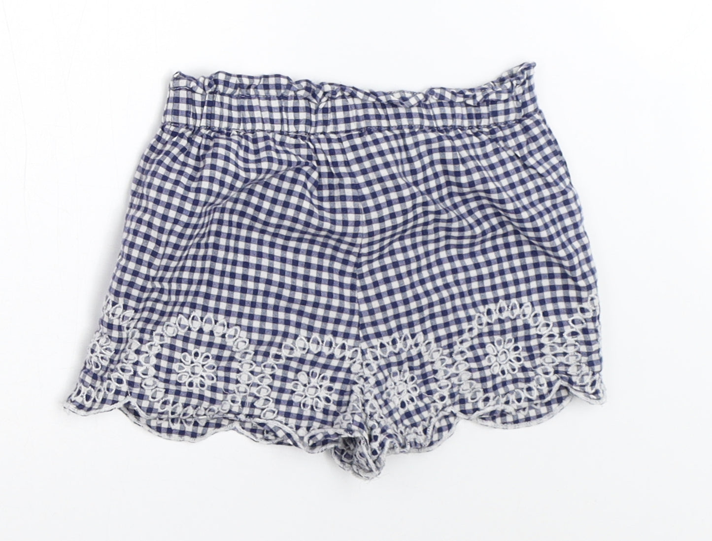 F&F Girls Blue   Cropped Trousers Size 12-18 Months