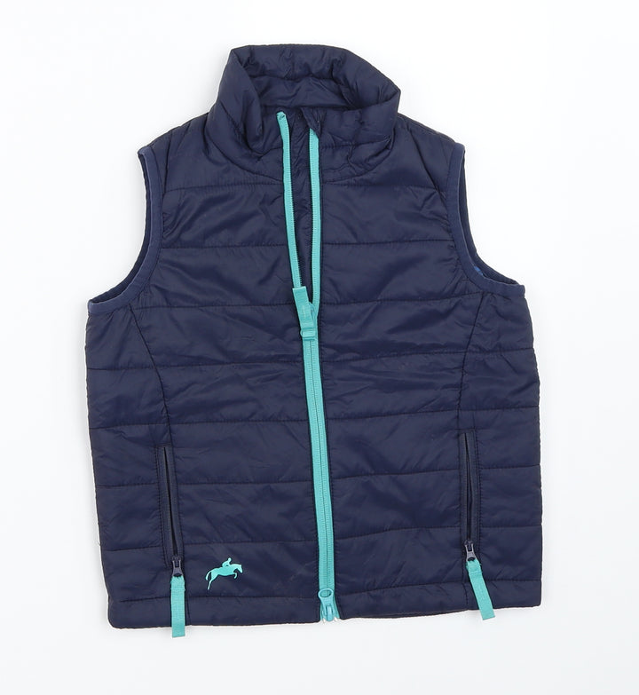 Harry Hall Boys Blue Gilet Coat Size 3-4 Years