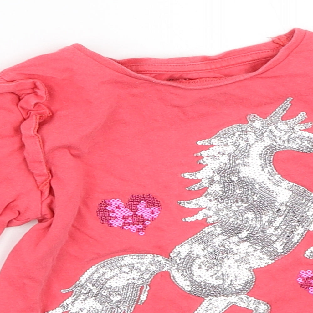 F&F Girls Pink   Basic T-Shirt Size 18-24 Months