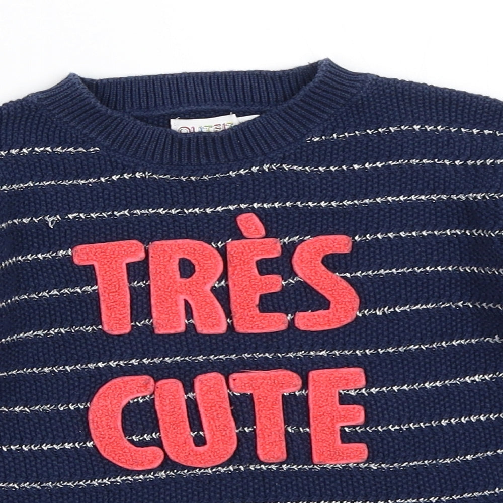 Outfit Kids Girls Blue   Pullover Jumper Size 3-4 Years