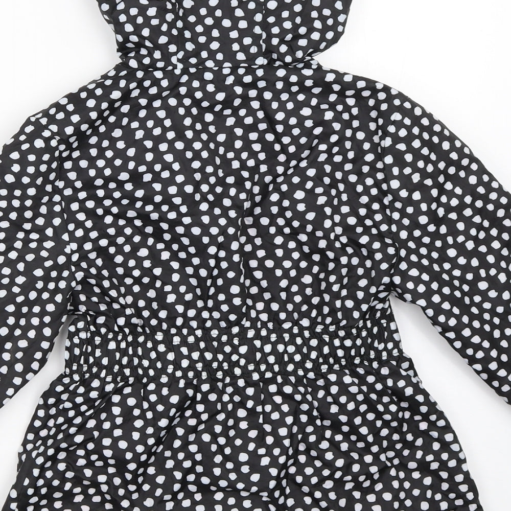 George Girls Black   Rain Coat Coat Size 5-6 Years