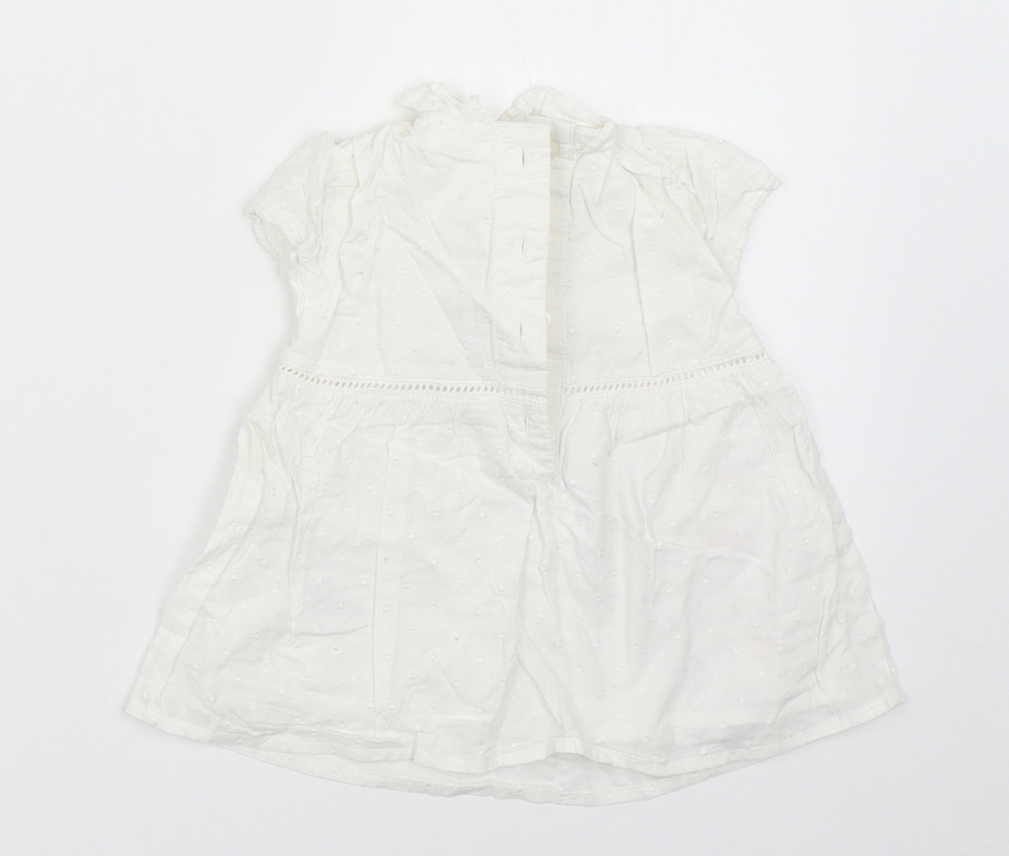 NEXT Girls White   Fit & Flare  Size 3-6 Months