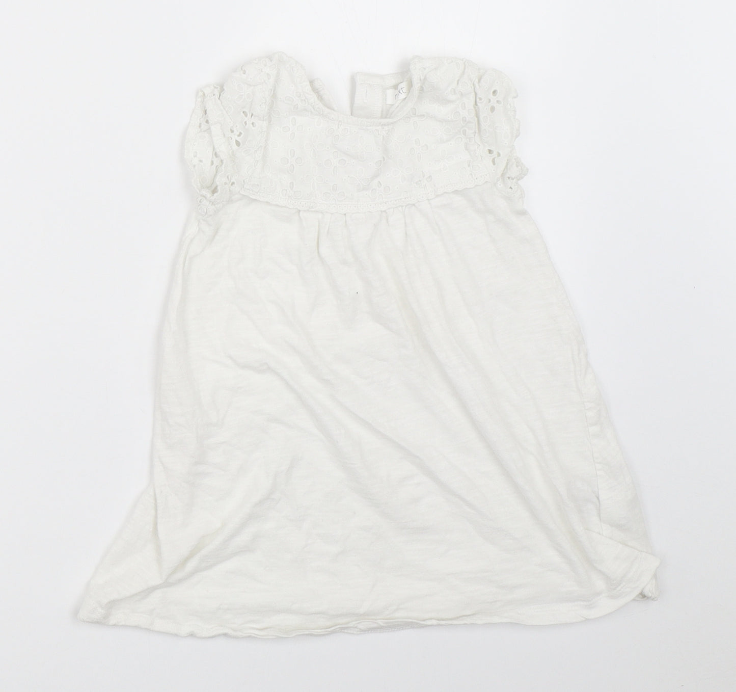 NEXT Girls White   Shift  Size 18-24 Months
