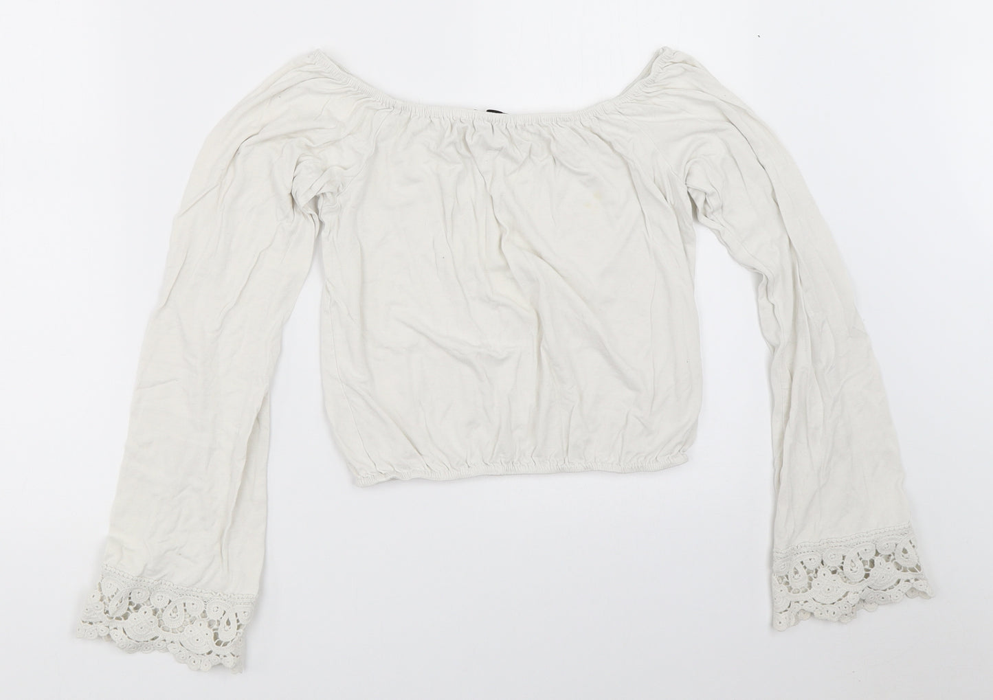 New Look Womens White   Basic T-Shirt Size 6