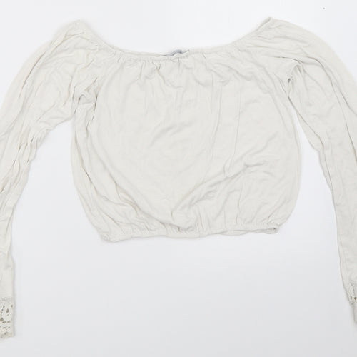 New Look Womens White   Basic T-Shirt Size 6