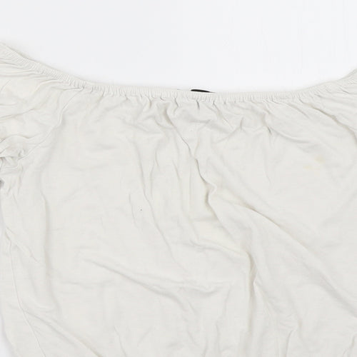 New Look Womens White   Basic T-Shirt Size 6