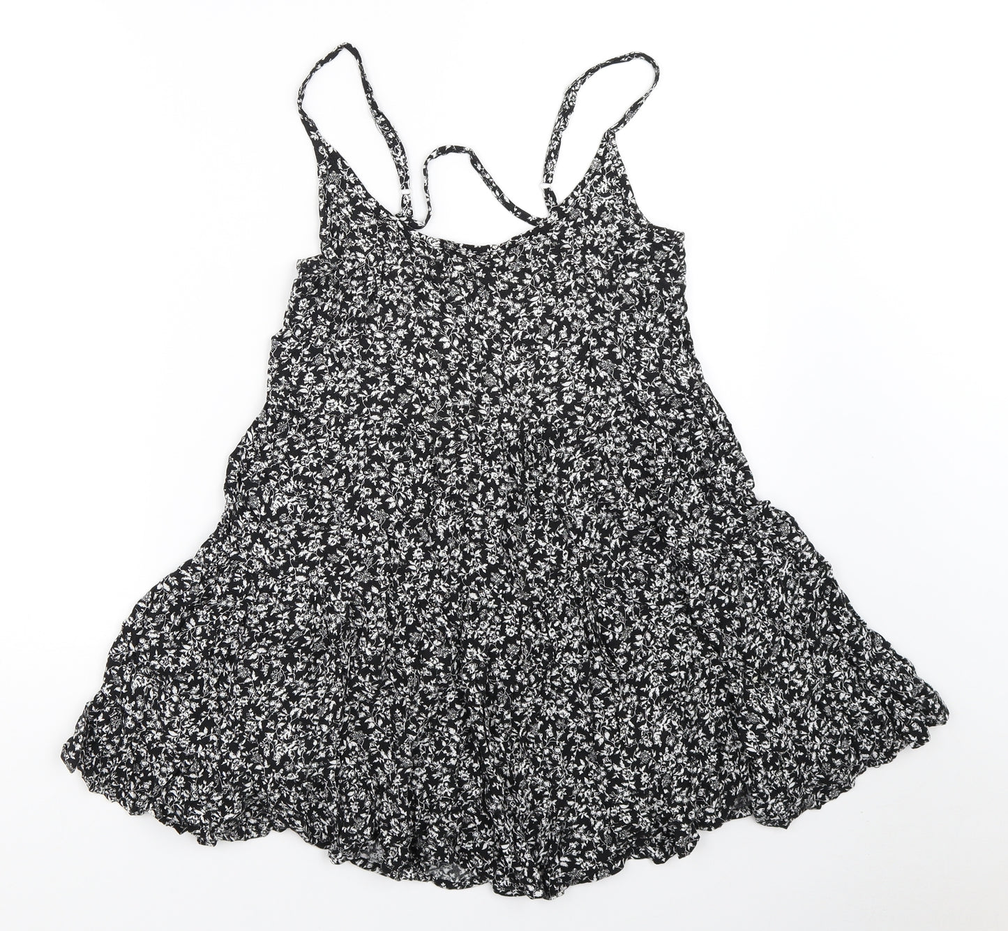 Brandy Melville Womens Black Floral  Mini  One Size